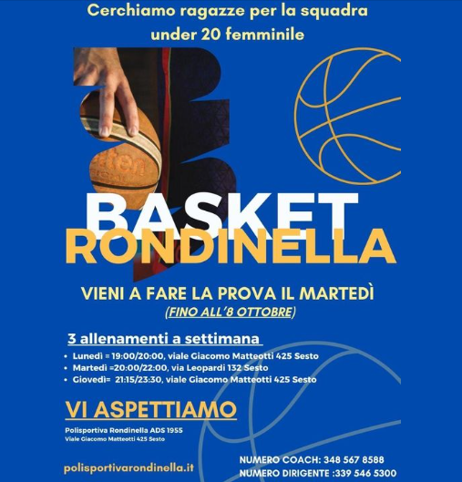 Cerchiamo Ragazze per la U20 Femminile
